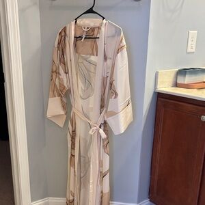 Soma Cream and Brown Robe